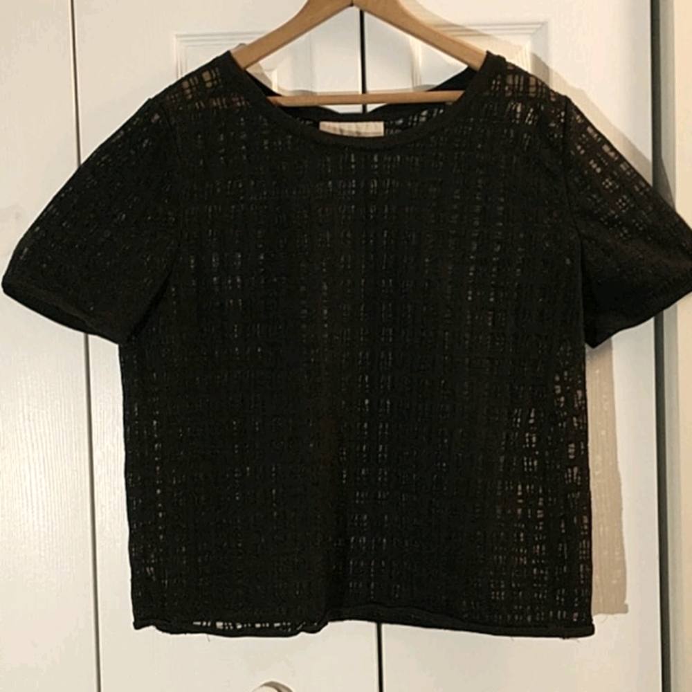 Black Mesh Shirt (size L)